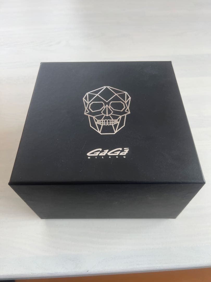 GaGa Milano スカルウォッチ レッド/ゴールド