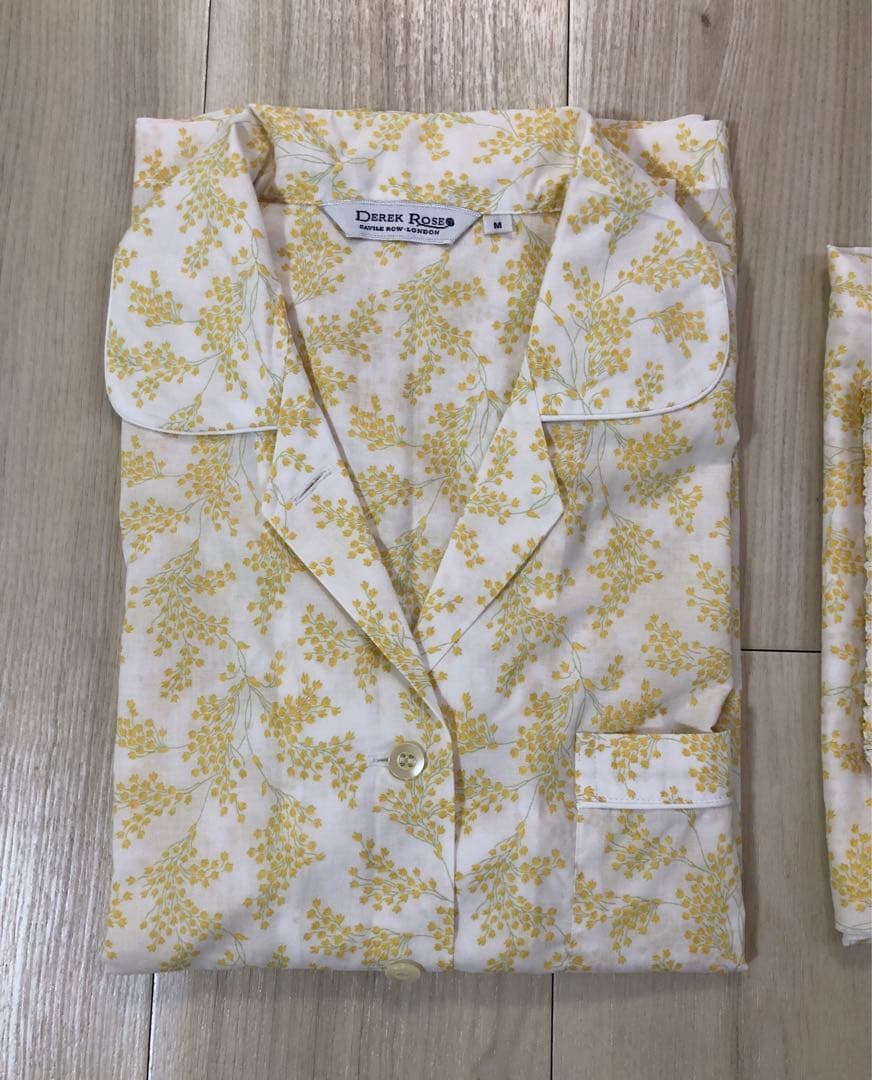 未使用 DEREKROSE デレクローズ パジャマ 上下 綿100% M 高級