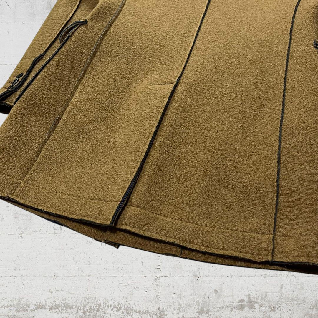 大きいサイズ BOB ボブ チェスターコート イタリア製 ウール混 ブラウン