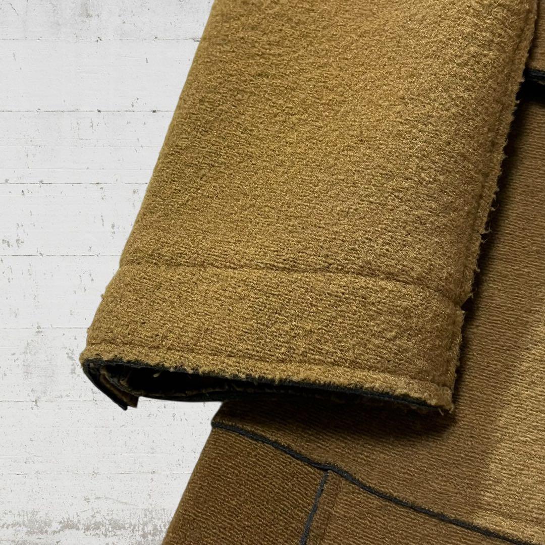 大きいサイズ BOB ボブ チェスターコート イタリア製 ウール混 ブラウン