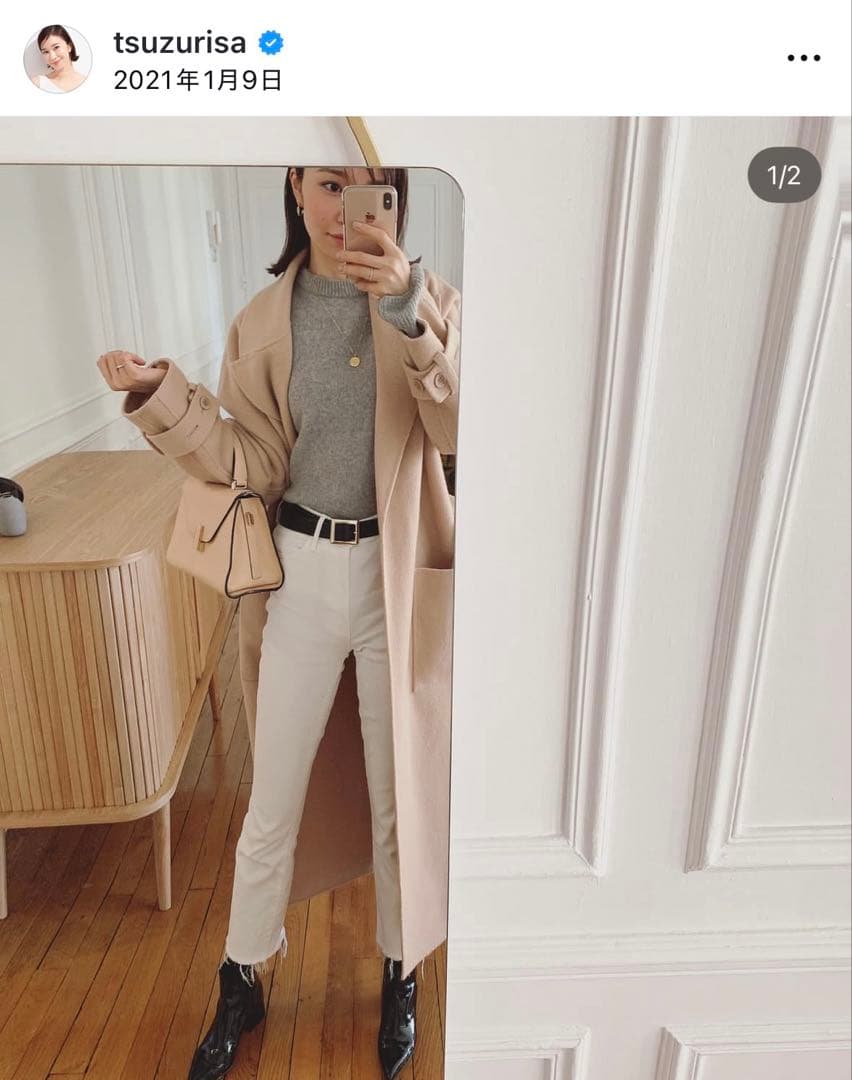 ba&sh ロングコート　つづりささん着用