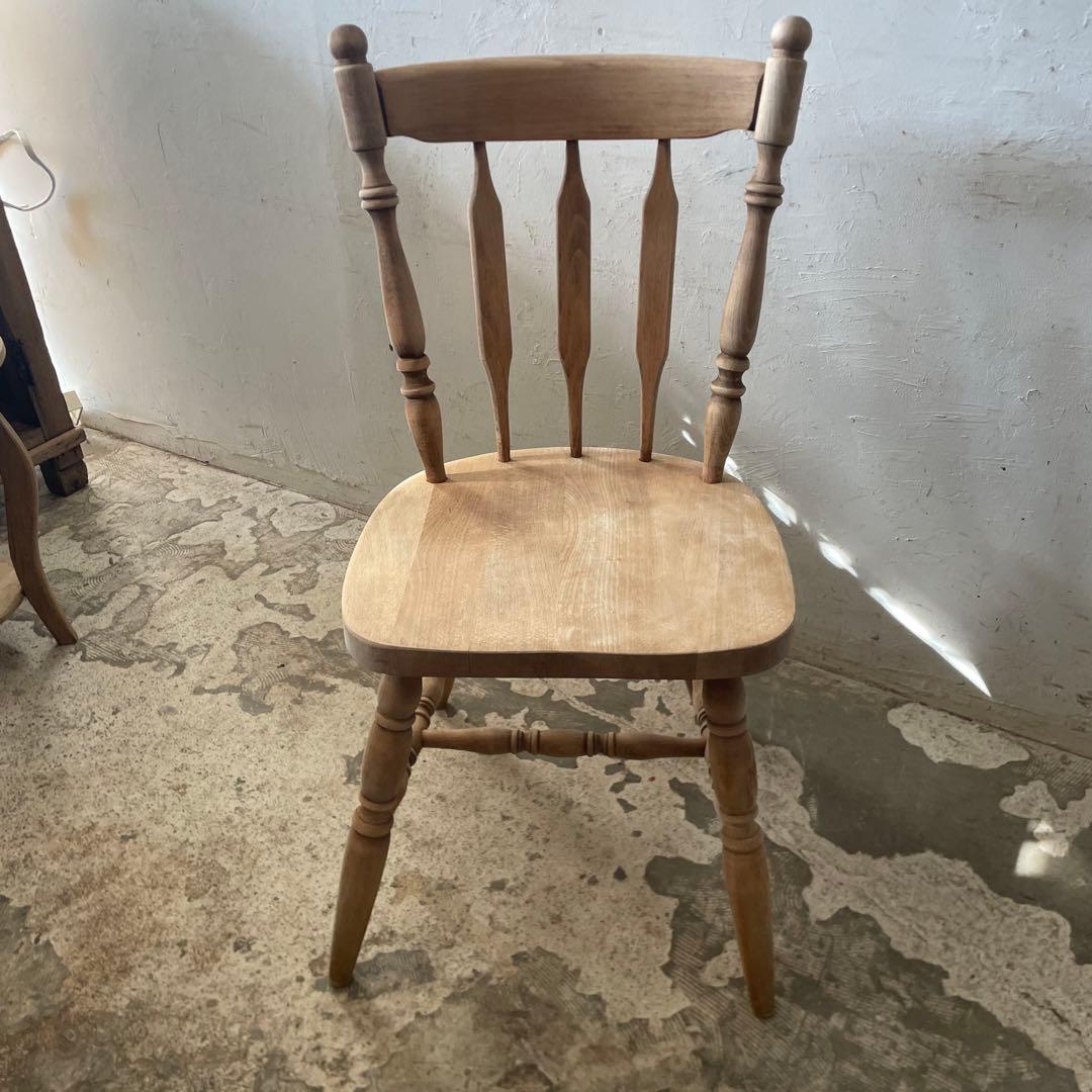 ビンテージ ダイニングチェア　カフェチェア 剥離 no1