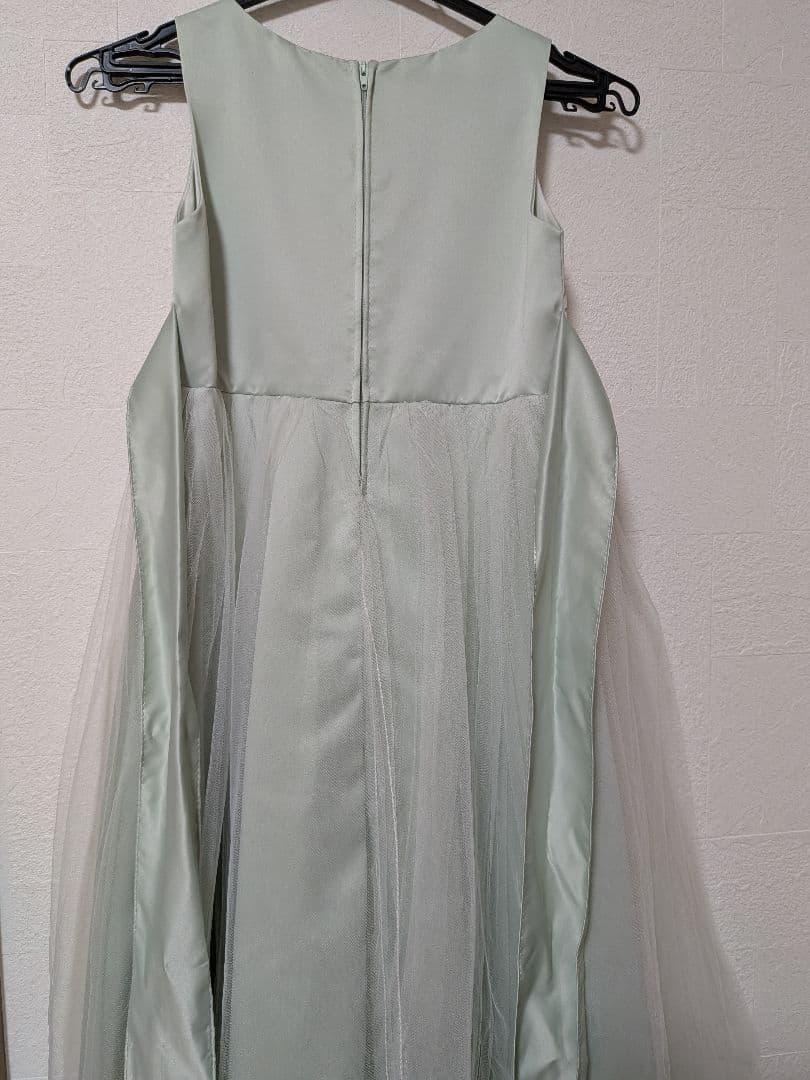 【青い鳥】子供ドレス 140cm　セージ