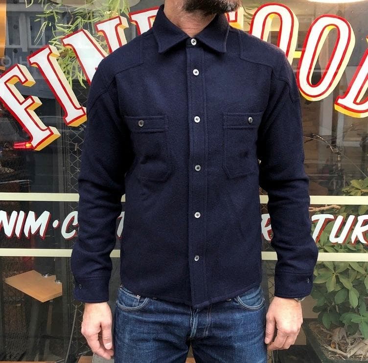 Addict Clothes Padded Wool Shirt 40サイズ ファッション メンズ トップス