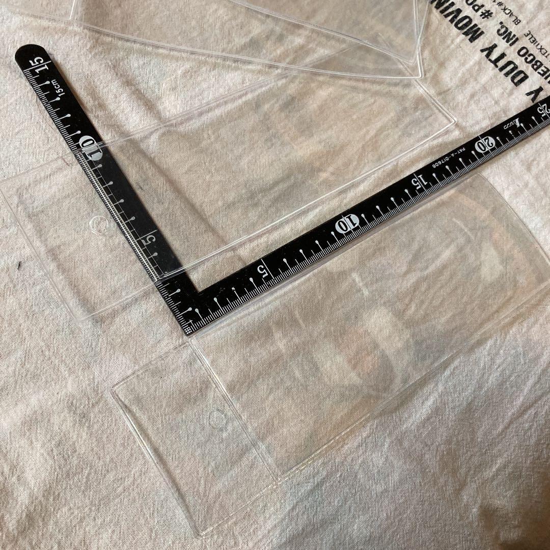 チケットホルダー　クリア　4点セット　新品未使用　68x180mmぐらいまでの券