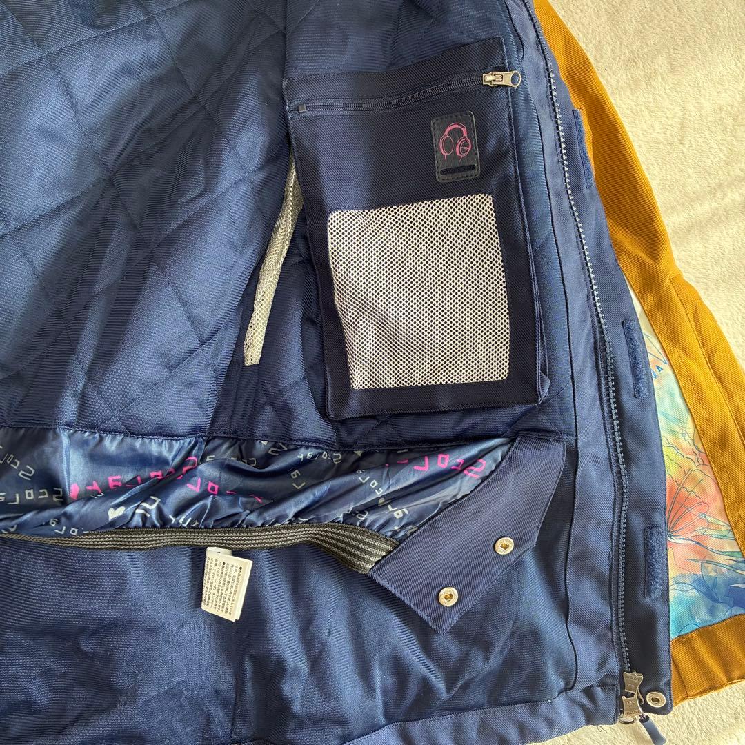 美品　ScoLarスキー・スノーボードウェア　ネイビー×ブラウン