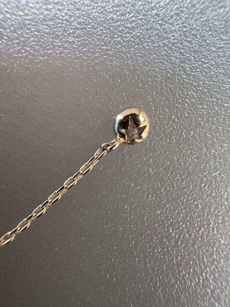 アクセサリー STAR JEWELRY K18 0.02ct pierce <No.825>