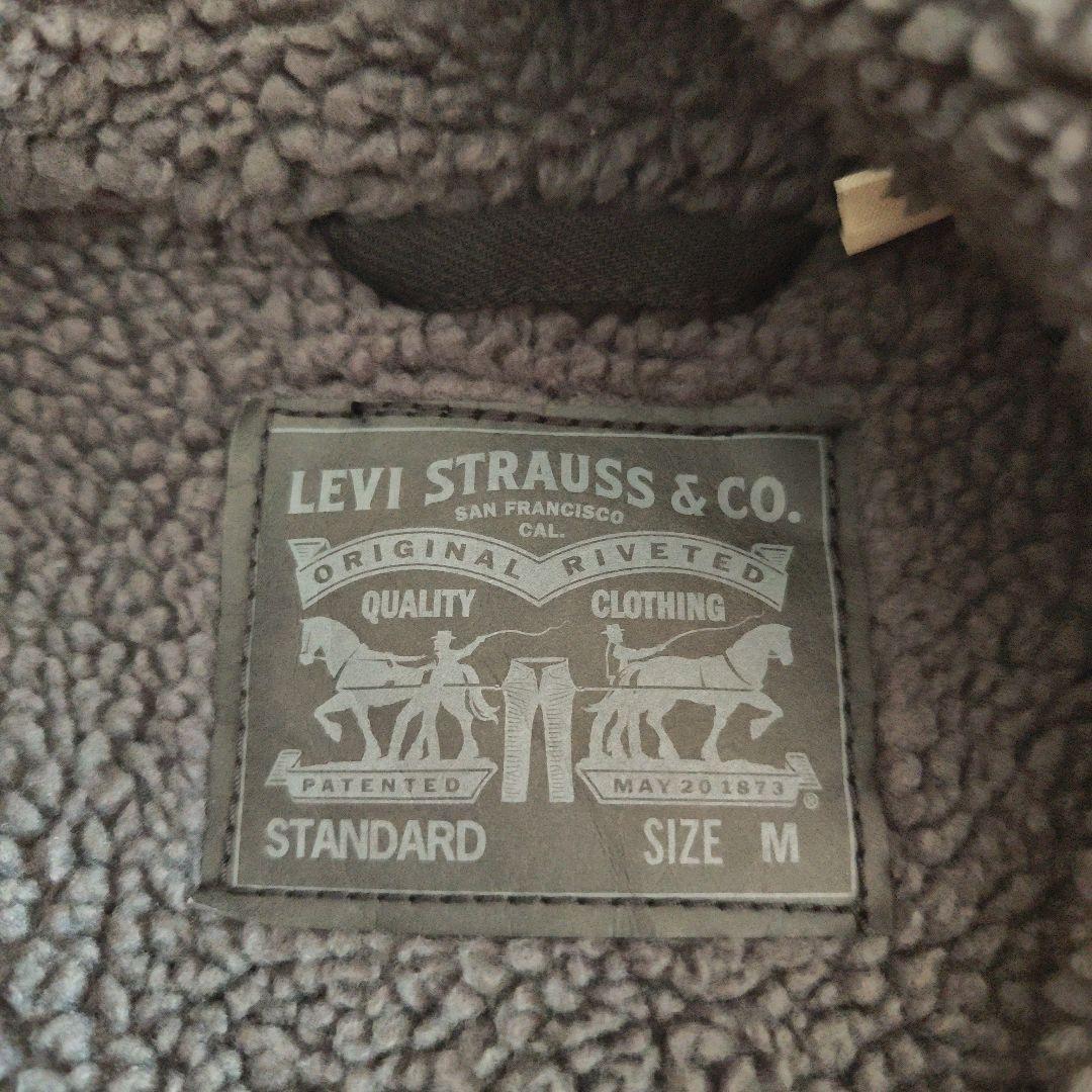 Levi’s シェルパ トラッカージャケット 裏ボア ブラック M