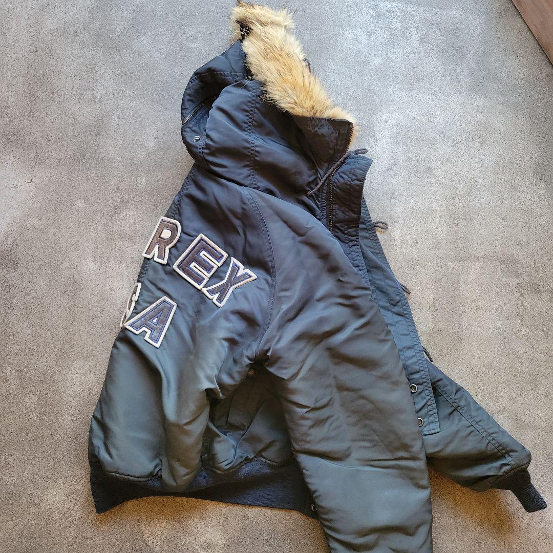 90sAVIREX N-2B フライトジャケット ショート丈 バックロゴ