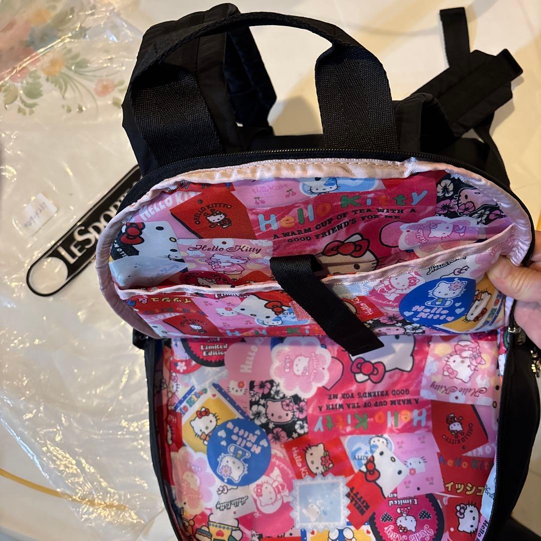 LeSportsac ハローキティ リュック Mサイズ ブラック