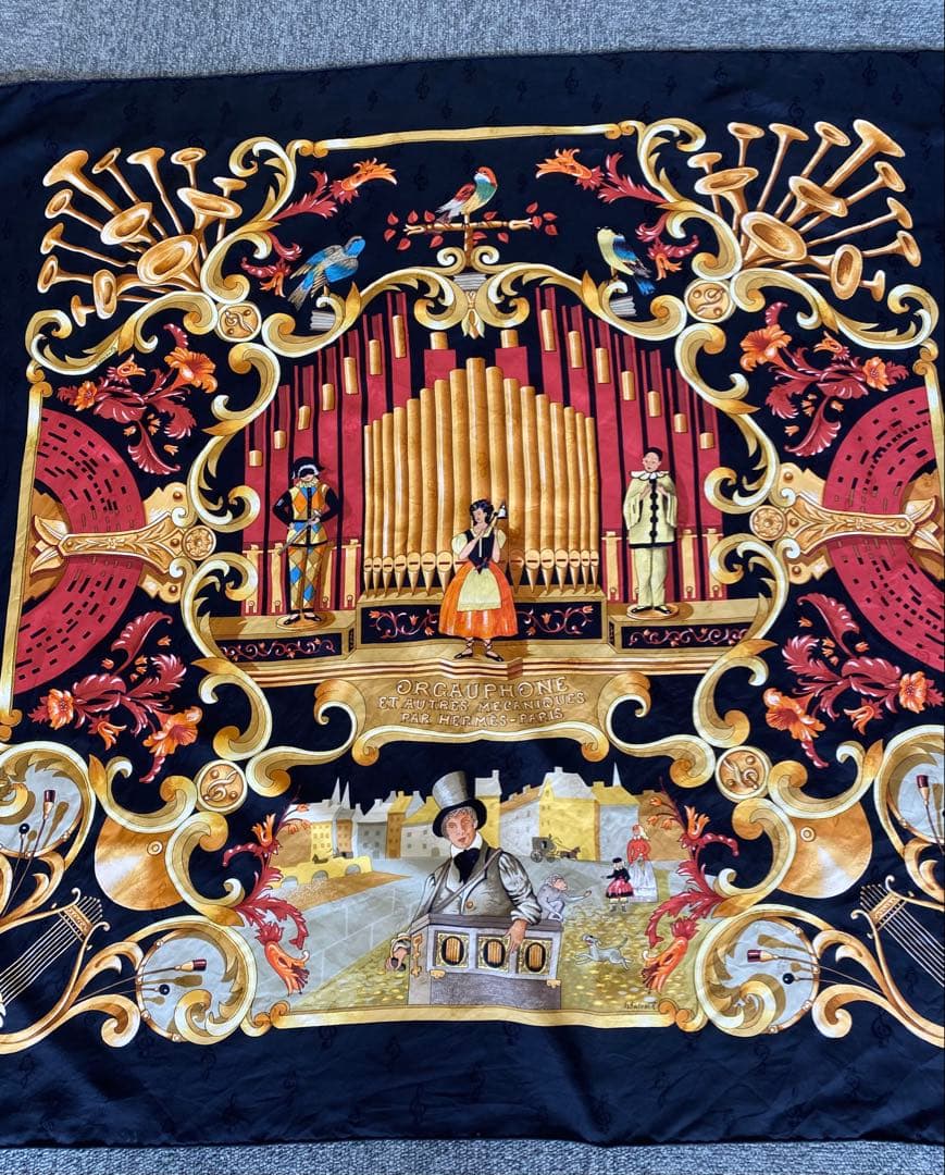 カルネ 様 HERMES スカーフ カレ90 パイプオルガンと時計仕掛けの楽器