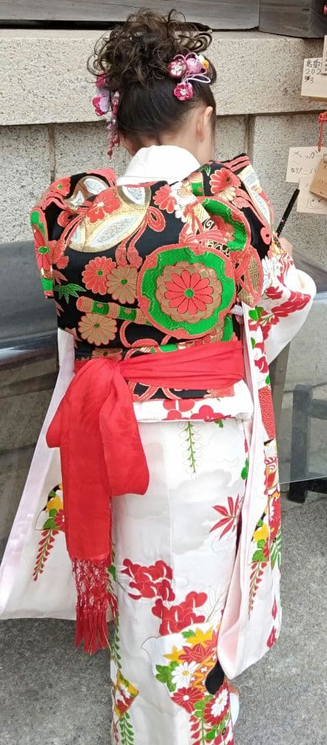 【ひらめ】着物、つくり帯、しごき3点