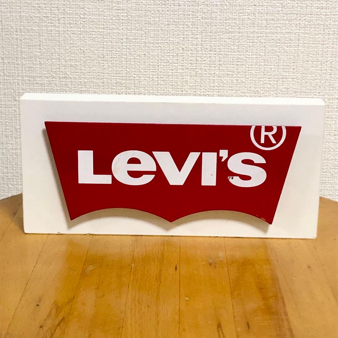 リーバイス ロゴ 置き物 置物 ディスプレイ 非売品 レア 看板 レトロ