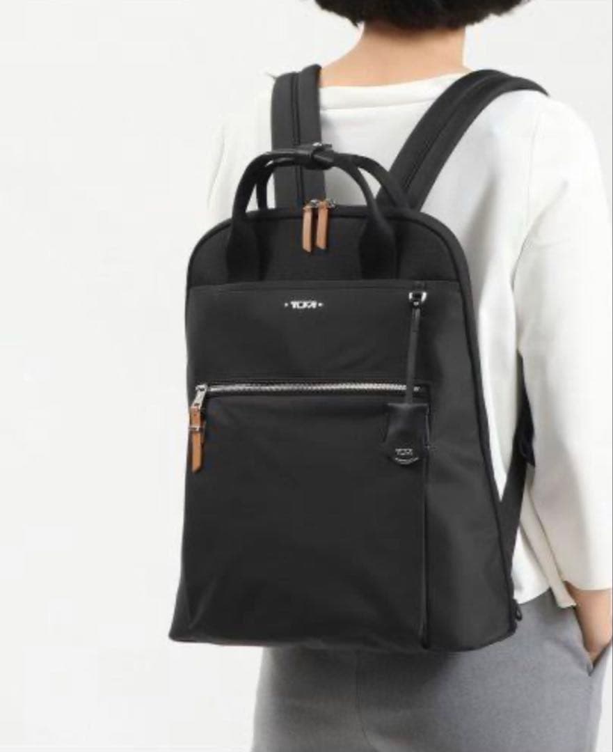 TUMI Voyageur エッセンシャル ブラック リュックバックパック保証証