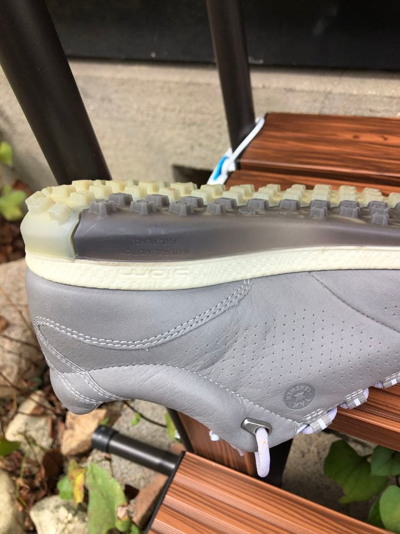 247番 新品未使用ECCOゴルフシューズ グレー36 23.0cmスパイクレス