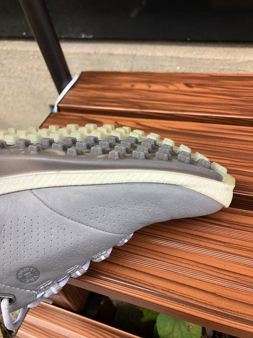 247番 新品未使用ECCOゴルフシューズ グレー36 23.0cmスパイクレス