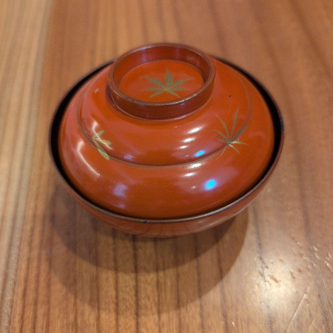 洗朱蒔絵　吸物椀　19客