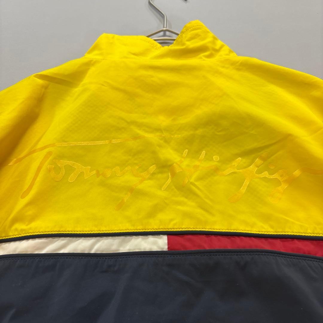 トミーヒルフィガーゴルフ　ナイロンジャケット　LL イエロー　ネイビー　メンズ