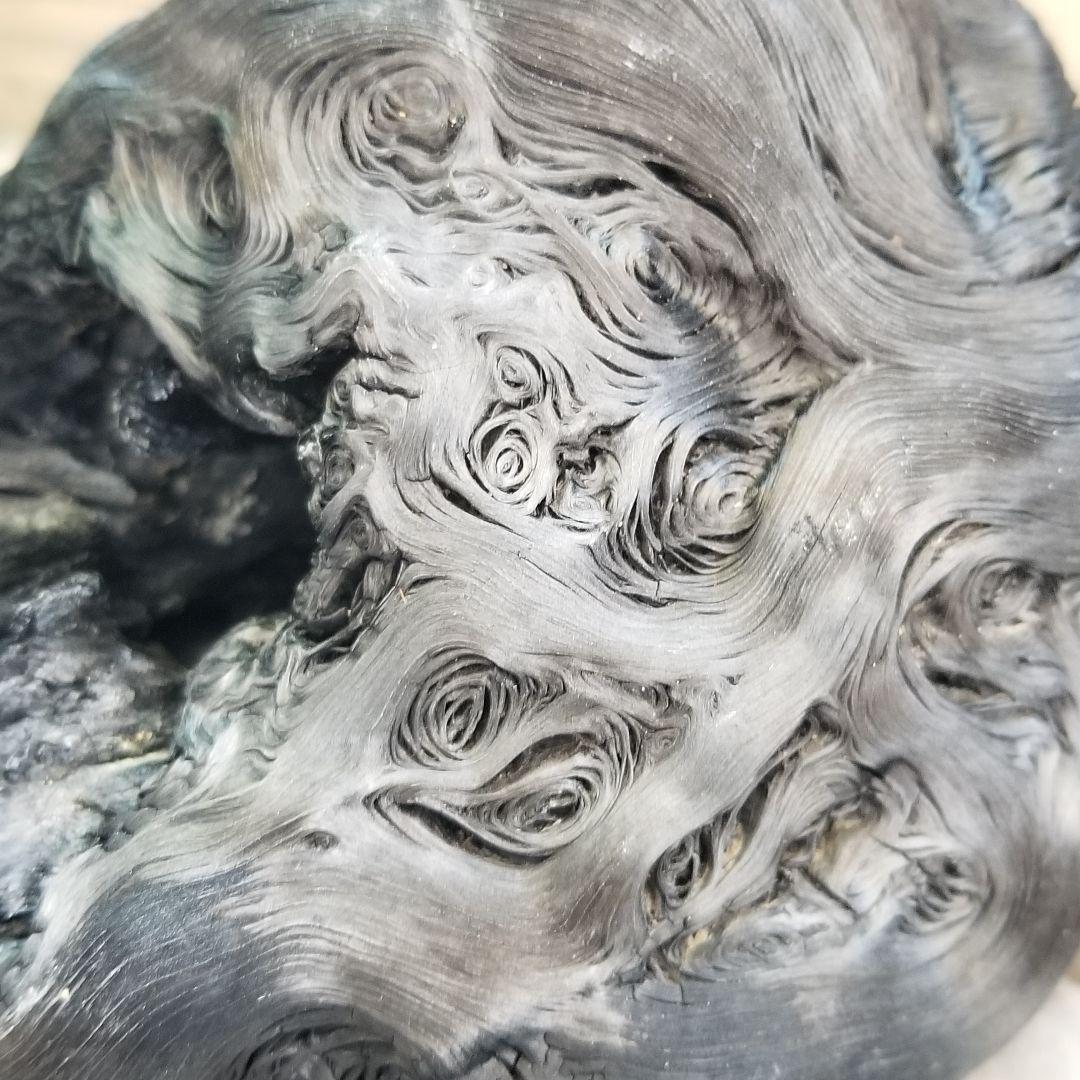 模様がキレイすぎる 紀州備長炭オブジェ 一点もの 希少