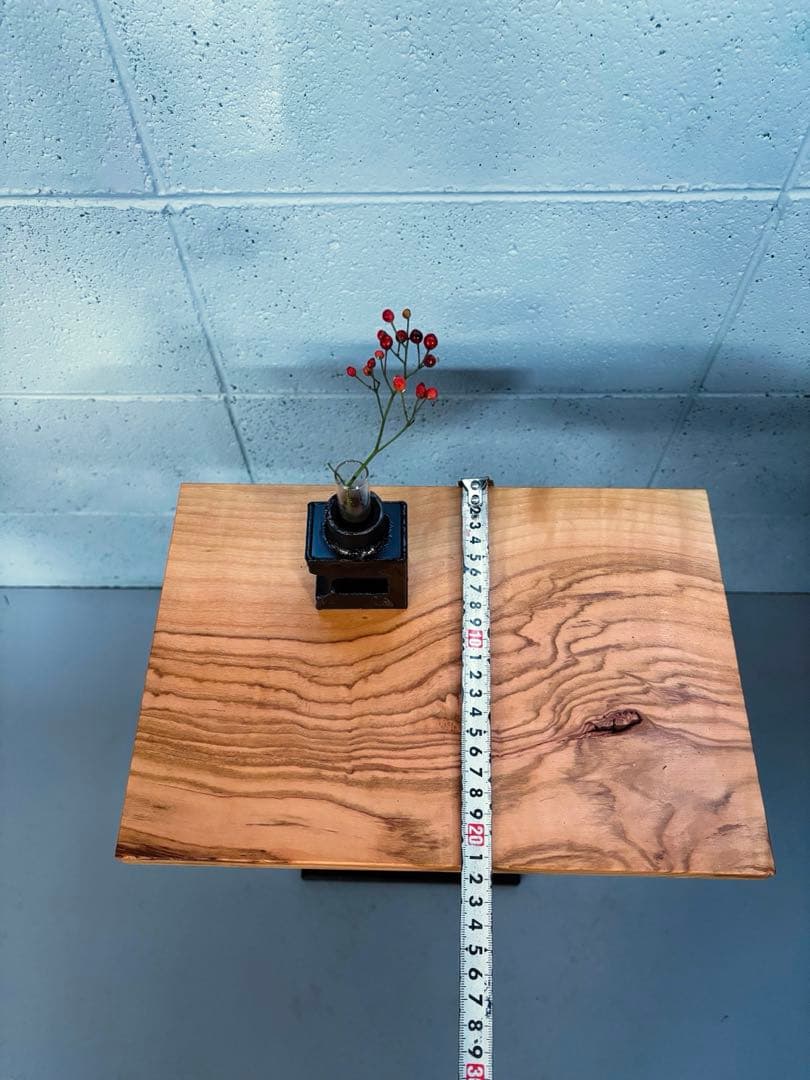 桜材サイドテーブル　コーヒーテーブル　ナイトテーブル　観葉植物置き台