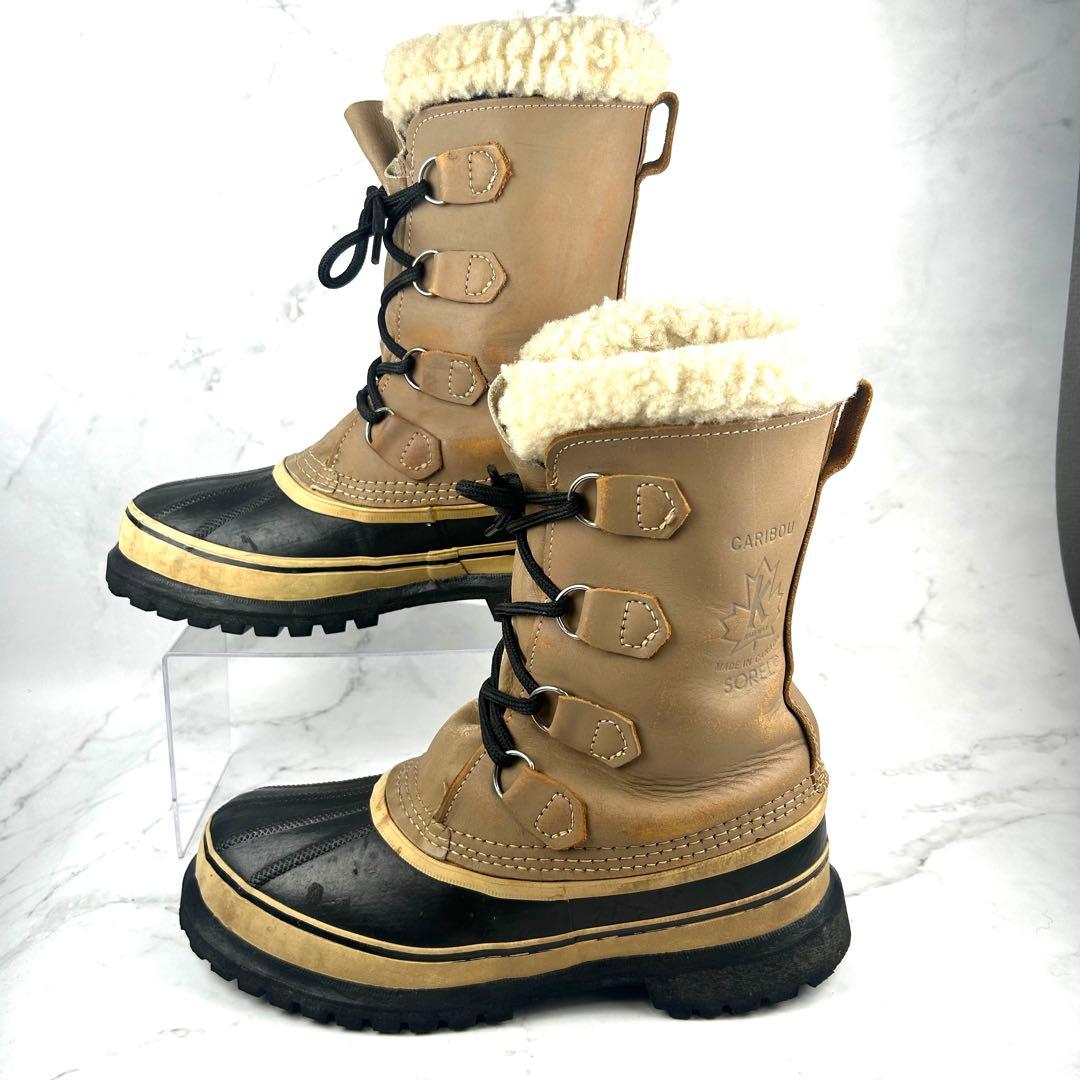 希少 SOREL カリブー made in  25cm ベージュ