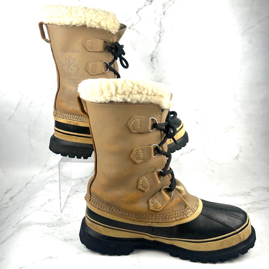 希少 SOREL カリブー made in  25cm ベージュ