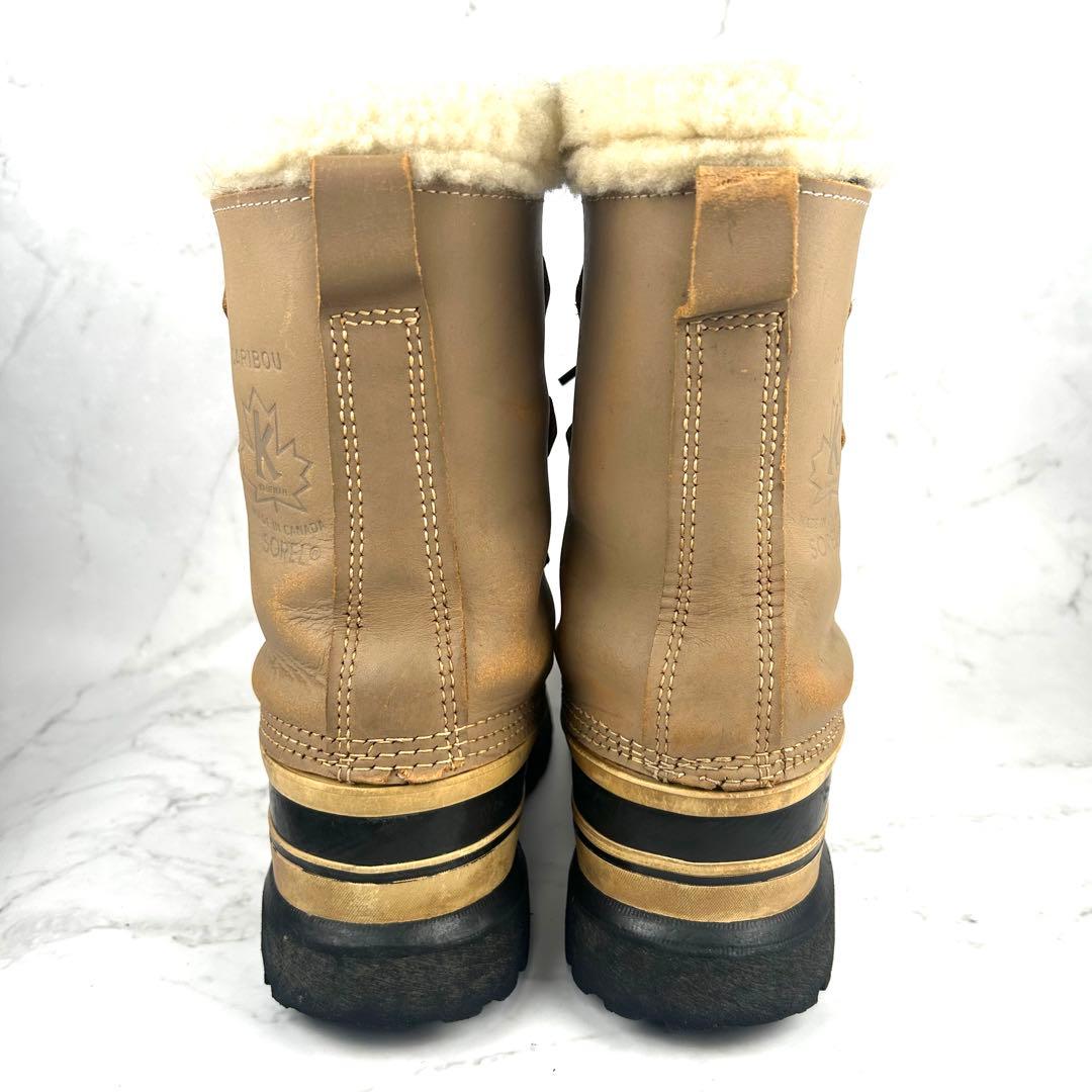 希少 SOREL カリブー made in  25cm ベージュ
