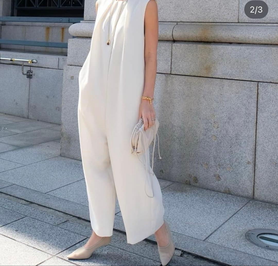 machatt タックネックオールインワン