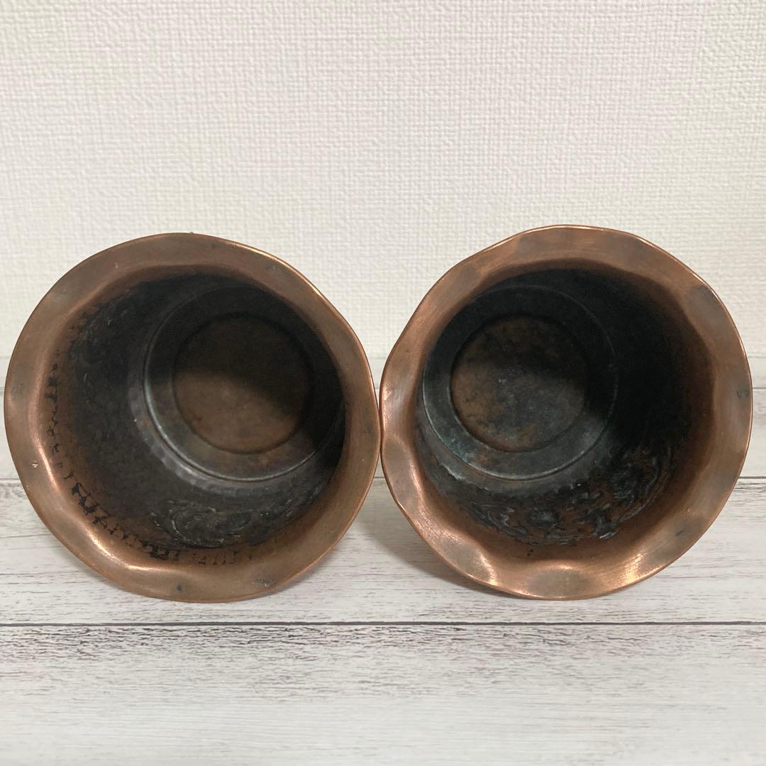 北欧 ヴィンテージ コパー 銅製 ろうそくホルダー どんぐり スウェーデン製