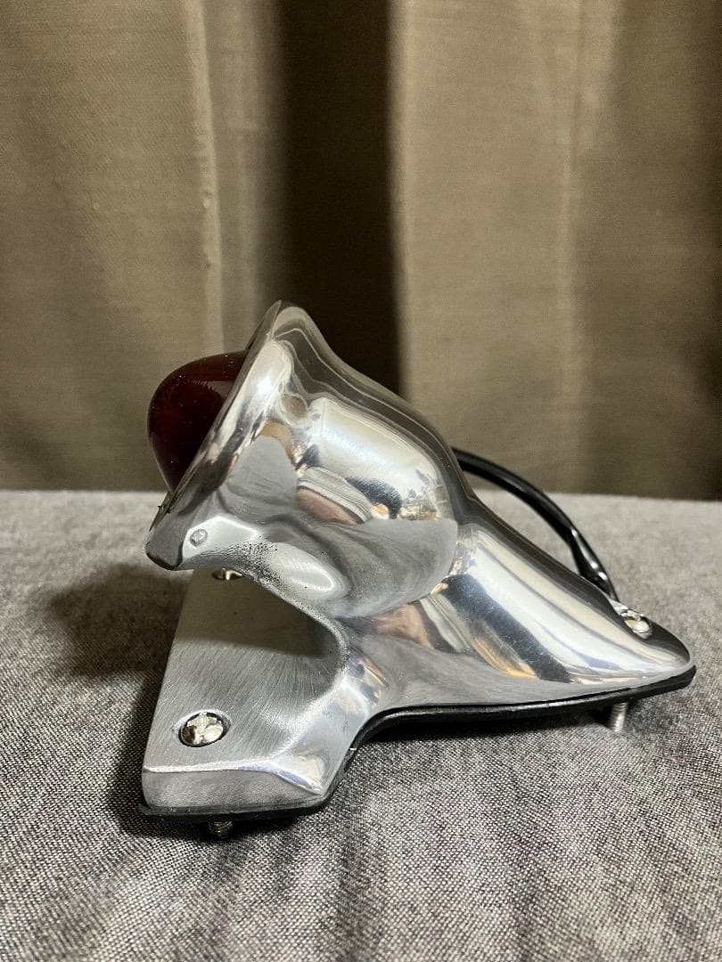 ミニ クロッカーテールライト ポリッシュ 12V LED仕様 ガラスレンズ