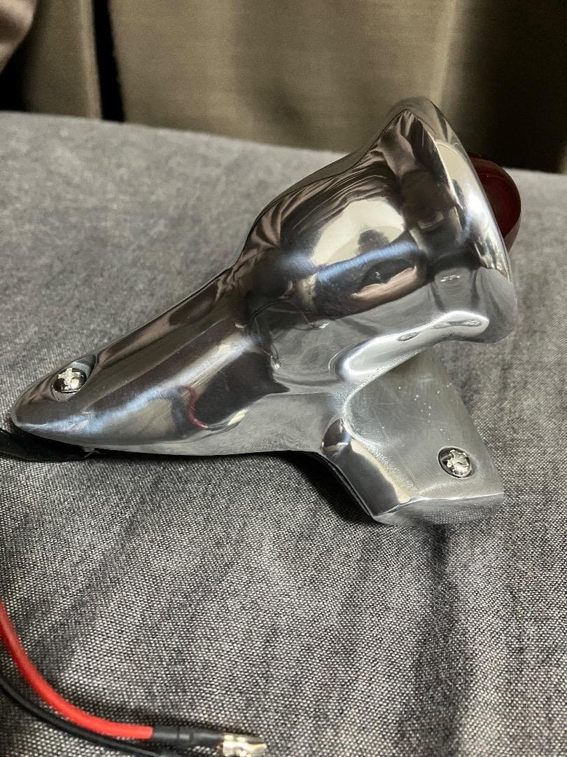 ミニ クロッカーテールライト ポリッシュ 12V LED仕様 ガラスレンズ