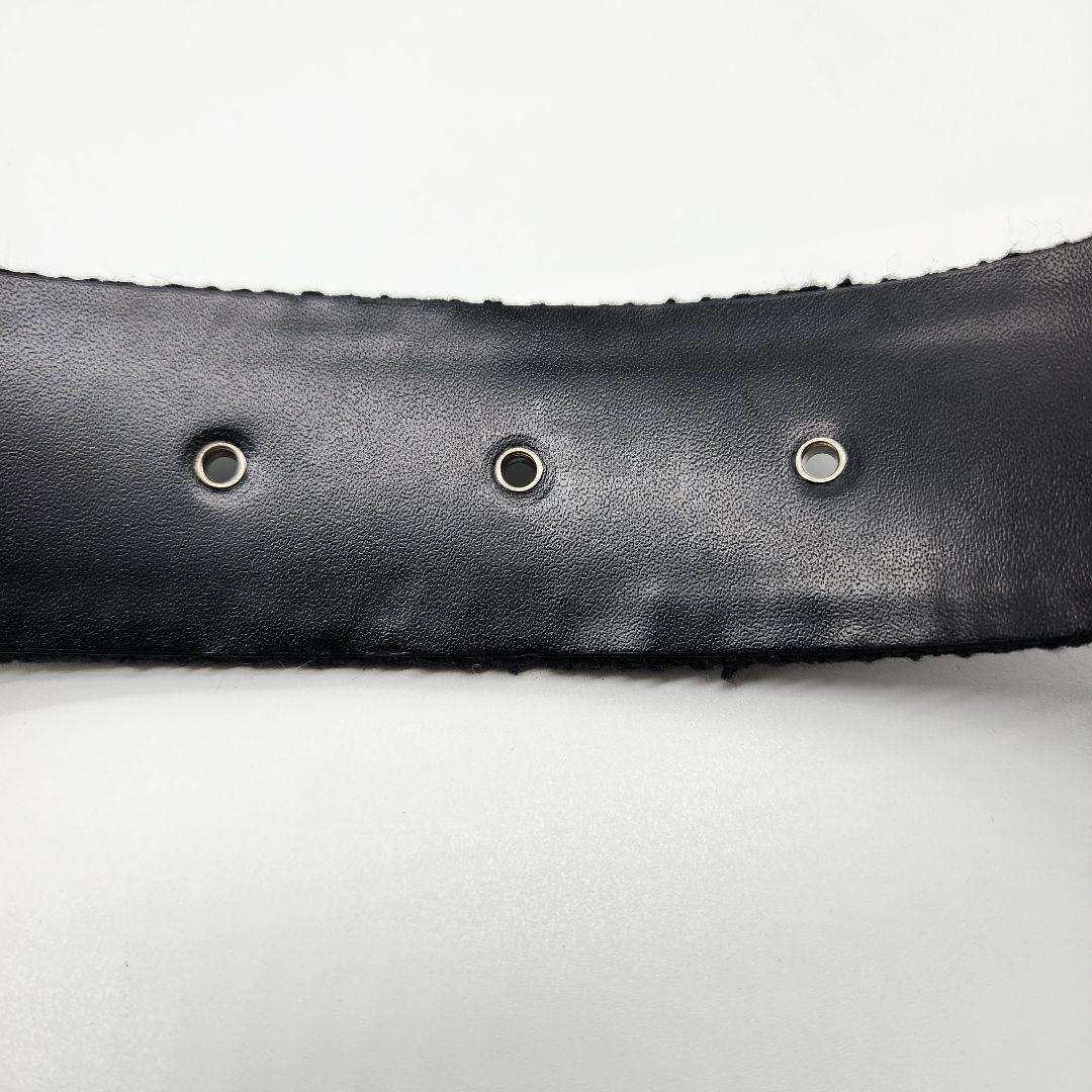 【 極美品 】 シャネル　ツイード　ベルト　スクエアバックル　黒　正規品