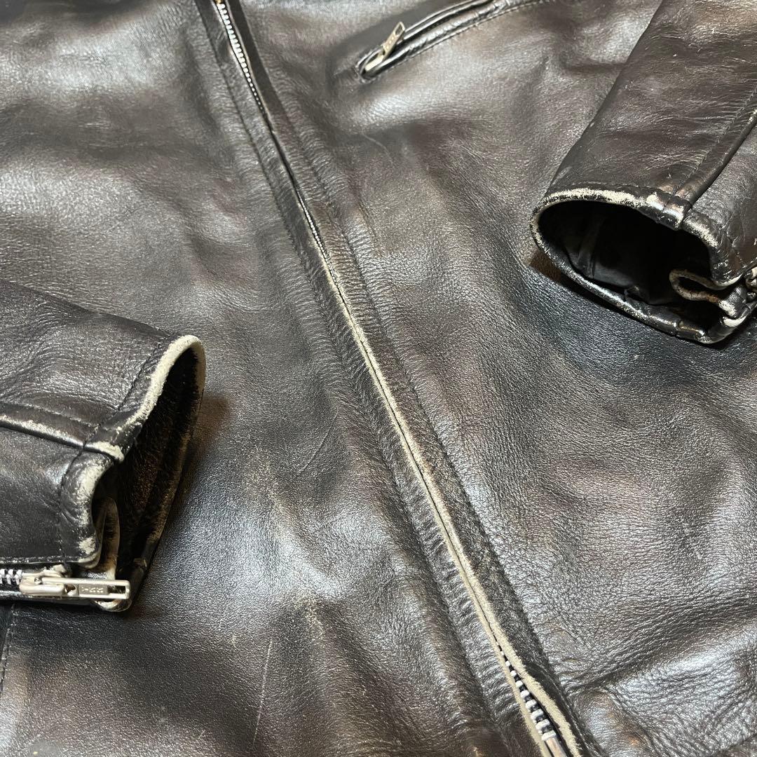 AMERICAN NOSTALGIA シングルライダースジャケット　本革