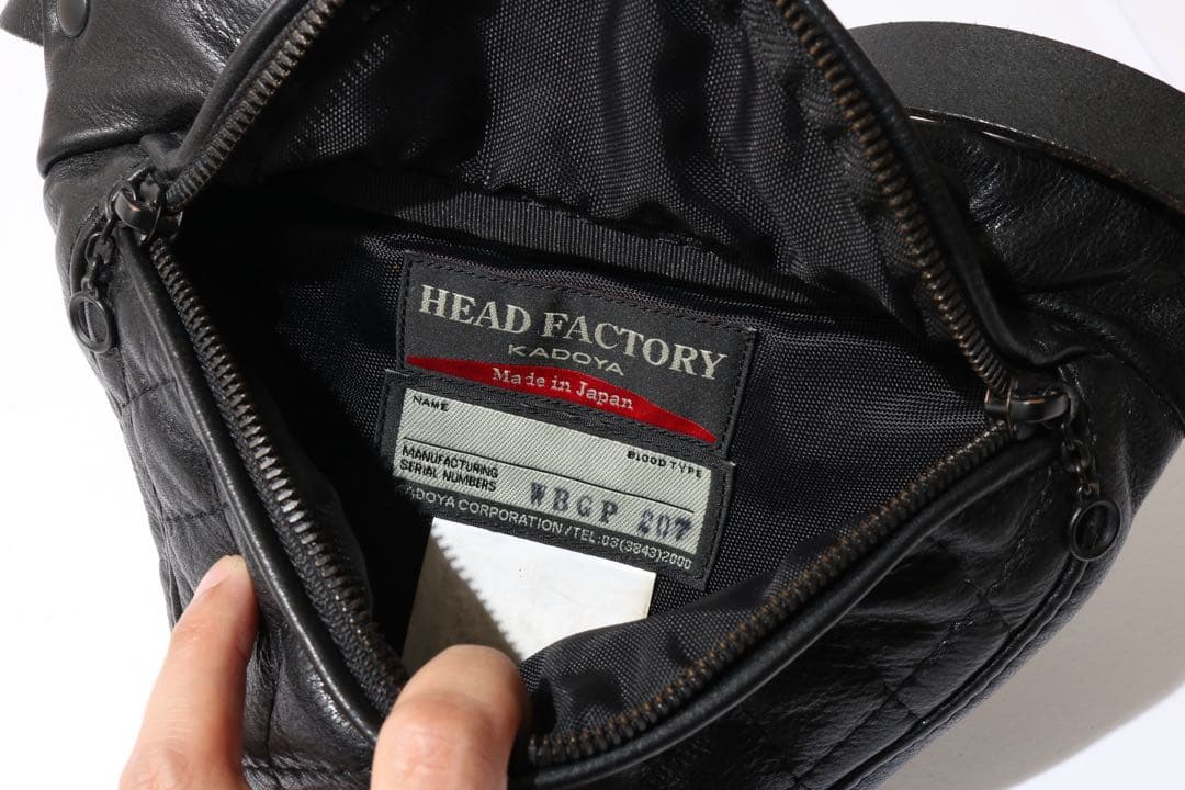 【KADOYA】HEAD FACTORY 日本製 2WAYレザーバッグ 極厚革