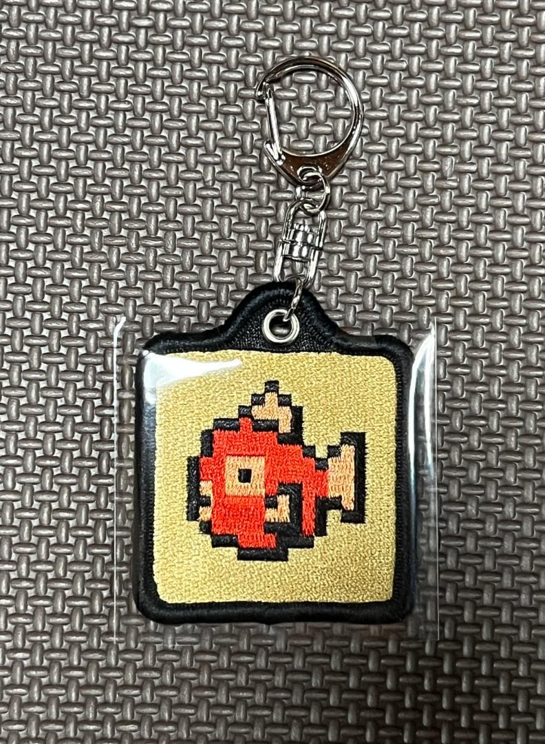 刺繍キーホルダーコレクション ゲームドット金銀 10種中7種セット