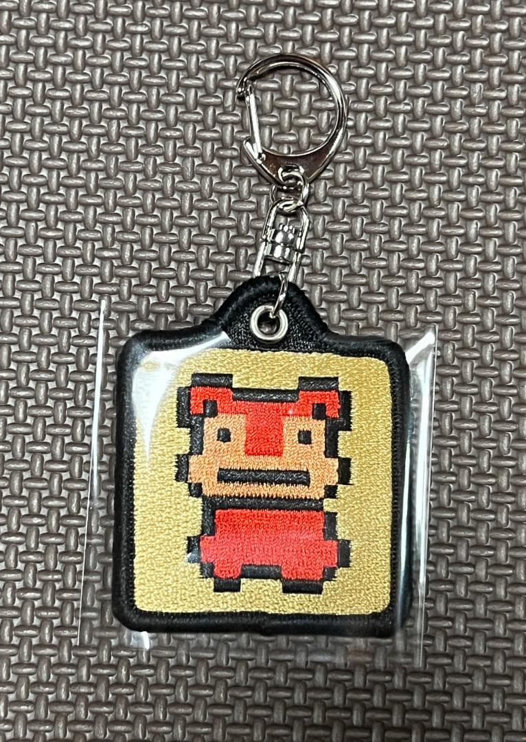 刺繍キーホルダーコレクション ゲームドット金銀 10種中7種セット