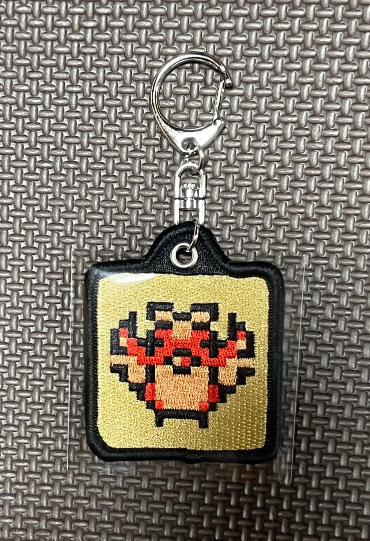 刺繍キーホルダーコレクション ゲームドット金銀 10種中7種セット