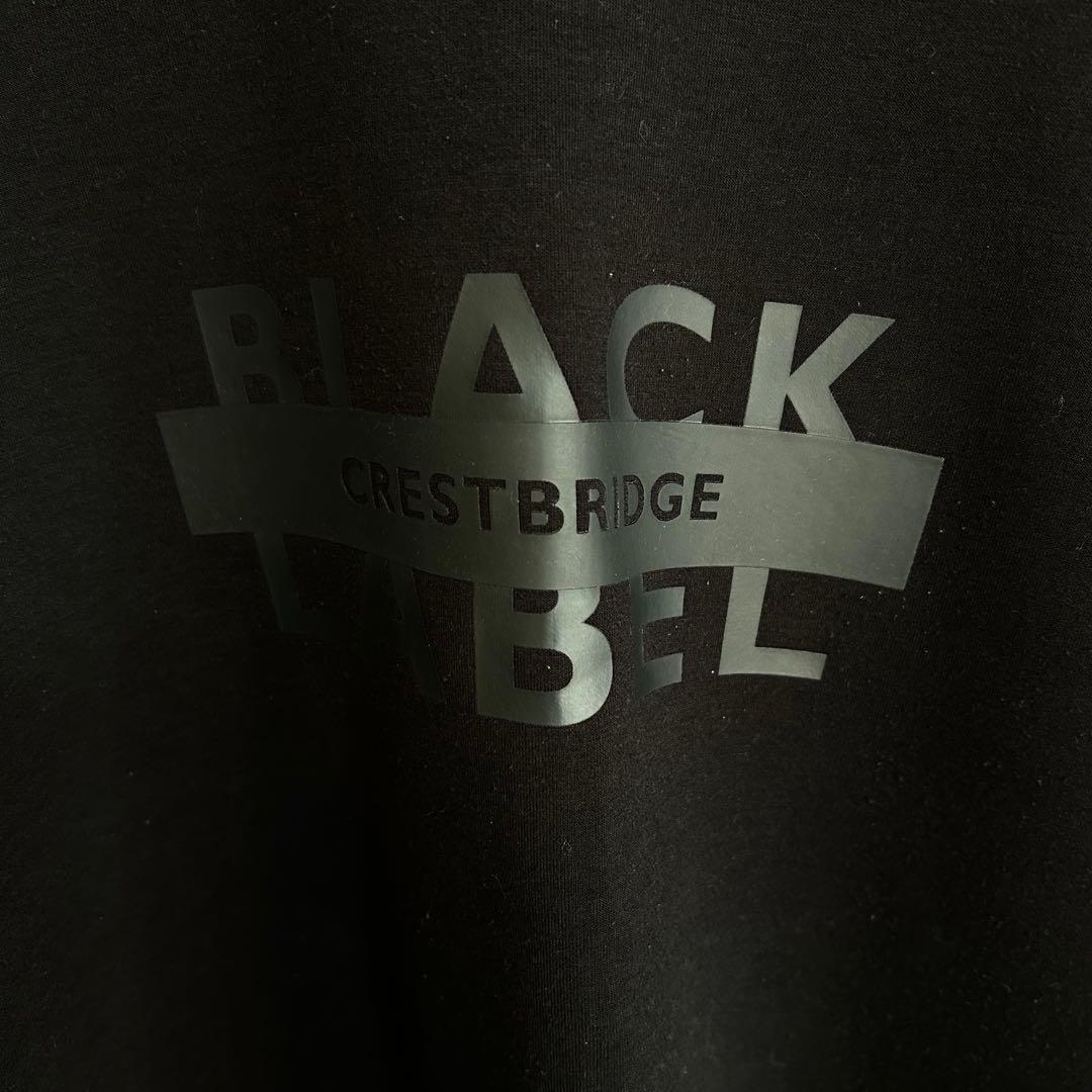 BLACK LABEL CRESTBRIDGE スウェット 黒 貴重LL ポリ