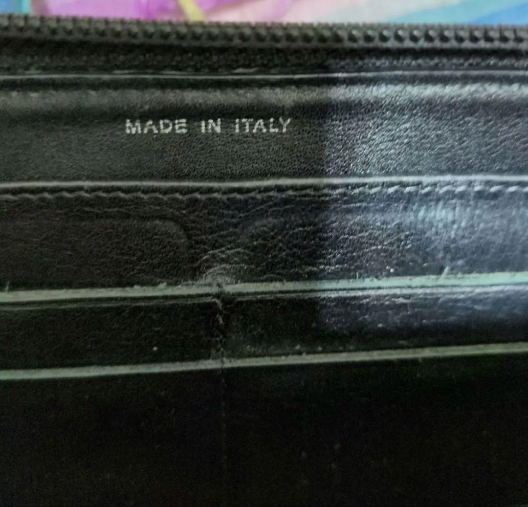 CHANEL ビコローレ ラウンドジップ 長財布 ヴィンテージ ギャランティ付