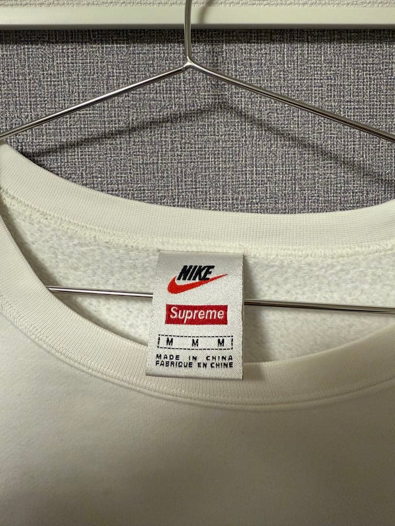 Nike Supreme ホワイト スウェット M