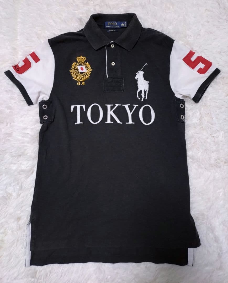 激レア】ポロラルフローレン ポロシャツ ビッグポニー TOKYO 日本国旗