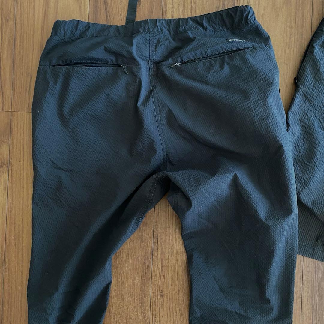 ワイルドシングス ナノユニバース 別注　セットアップ　ハーフパンツ　黒