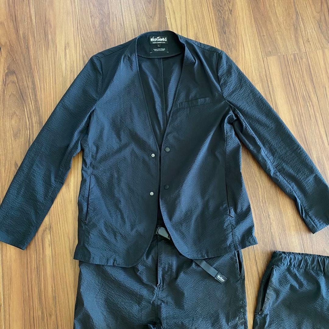 ワイルドシングス ナノユニバース 別注　セットアップ　ハーフパンツ　黒