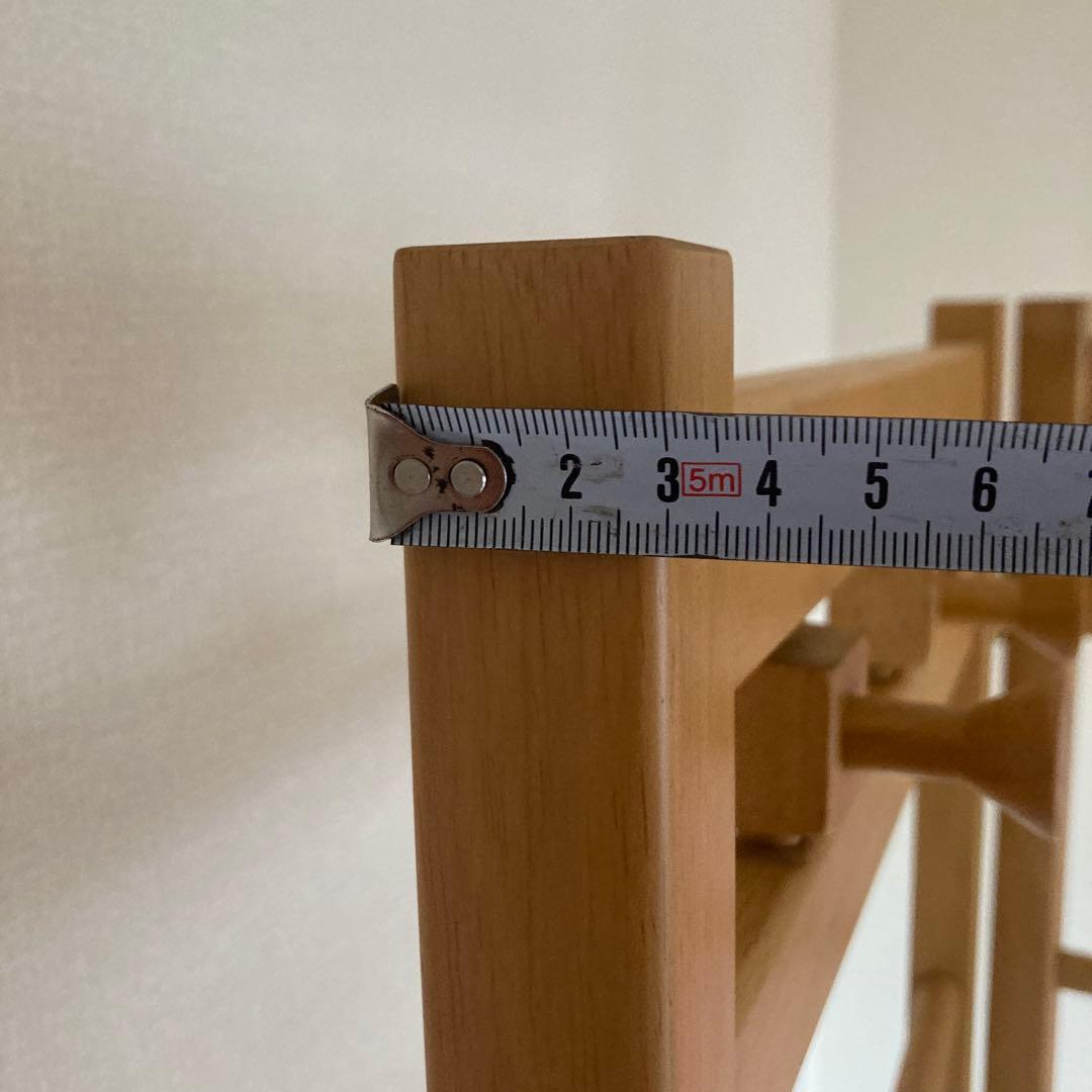 ハンガーラック 衝立風 天然木 高さ165cm 和室 和風洋服掛け