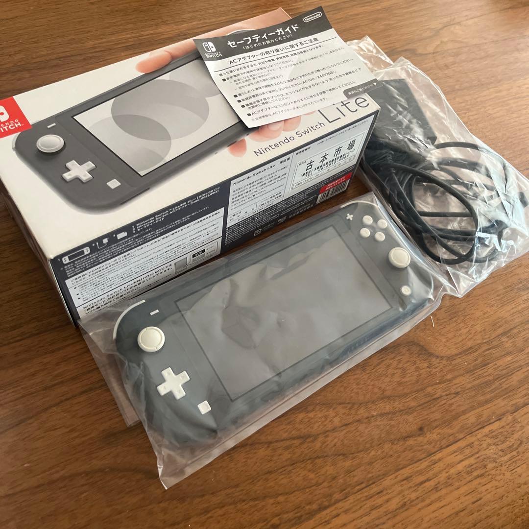 【美品箱付】Nintendo Switch Lite グレー