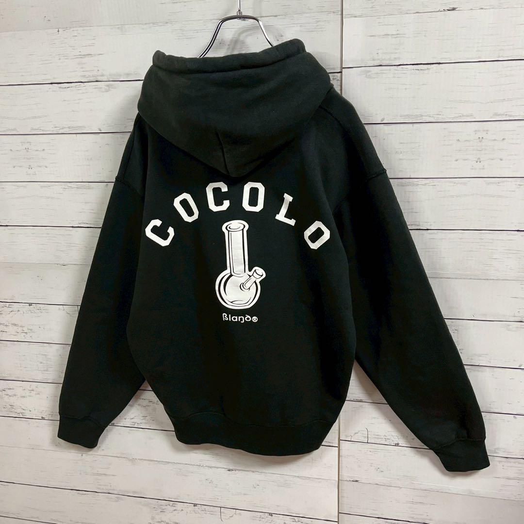 1【人気Lサイズ】ココロブランド☆両面ロゴ ビッグロゴ パーカー☆7394