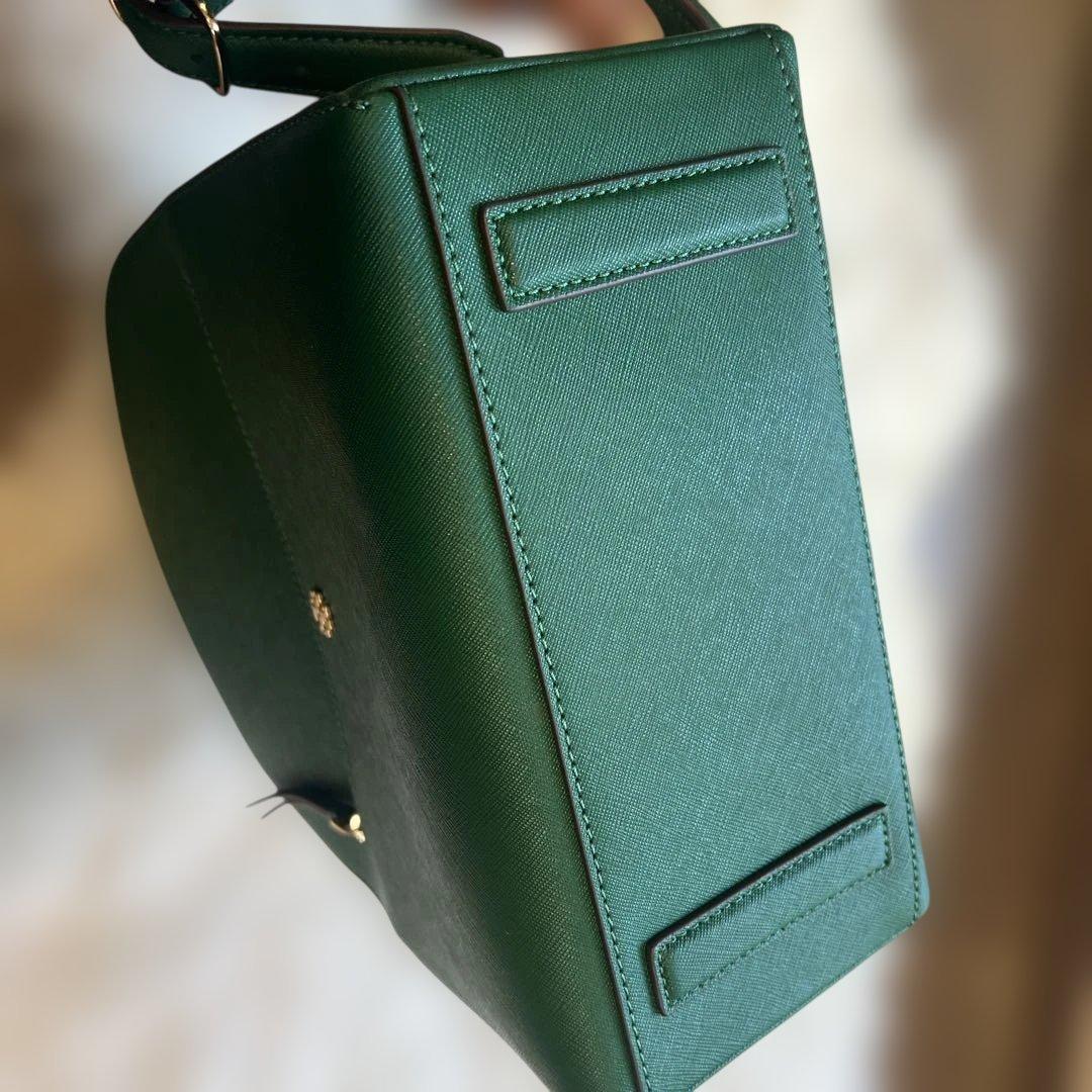 TORY BURCH グリーン アーチ型リュック