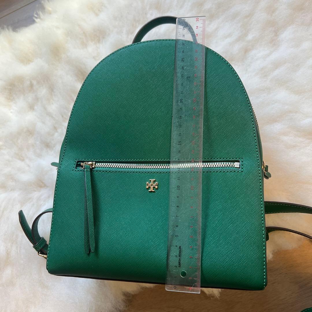 TORY BURCH グリーン アーチ型リュック