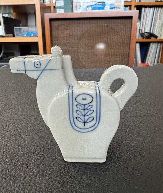 ループウィラー 上出長右衛門窯(上出惠悟) 干支水滴 午/湯呑 笛吹 馬術