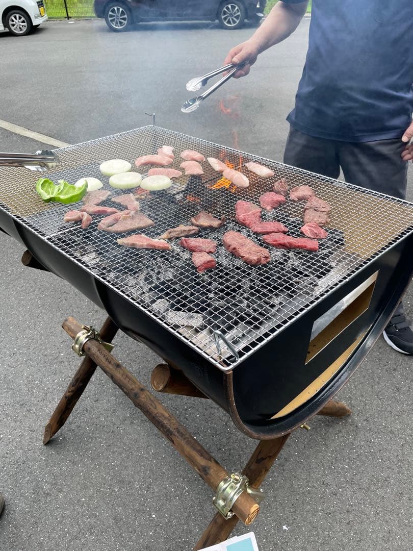 ドラム缶 バーベキューコンロ 脚付きフルセット - メルカリ